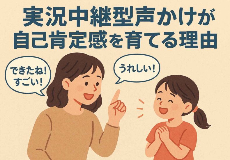 実況中継型声かけが自己肯定感を育てる