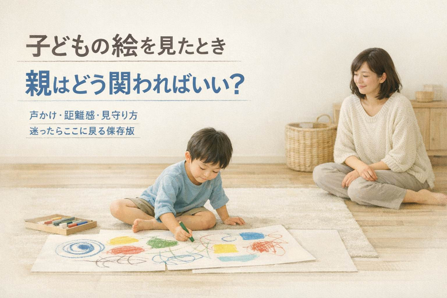 子どもの絵を見たときの親のかかわり方