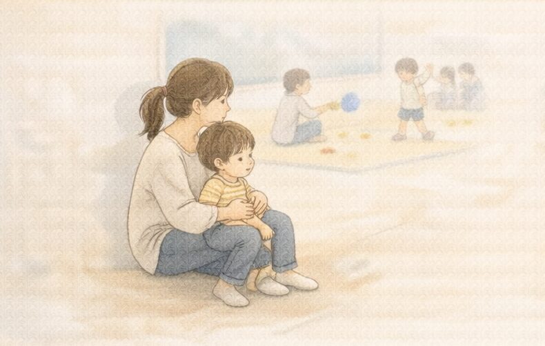 支援センターで固まる