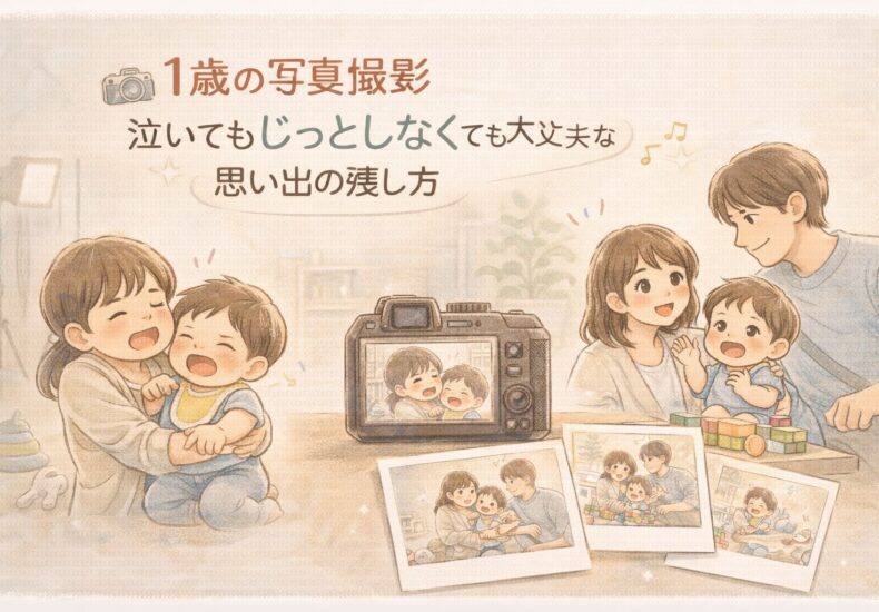 一歳泣いても大丈夫写真撮影の仕方