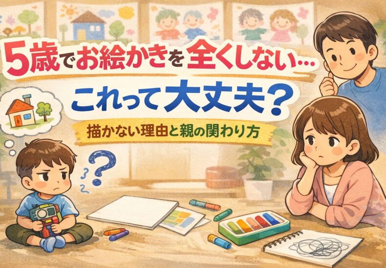 ５歳お絵かきしない子ども