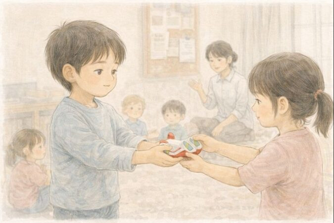 園では頑張ってる