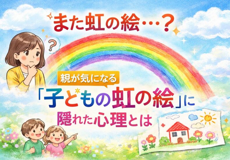 虹の絵を描く子どもの心理