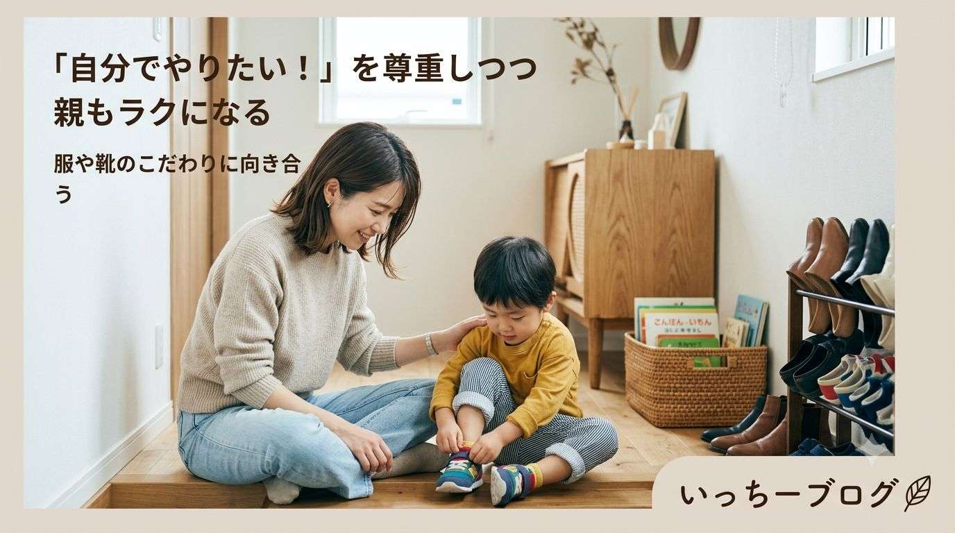服や靴のこだわりに向き合う｜「自分でやりたい！」を尊重しつつ親もラクになる関わり方