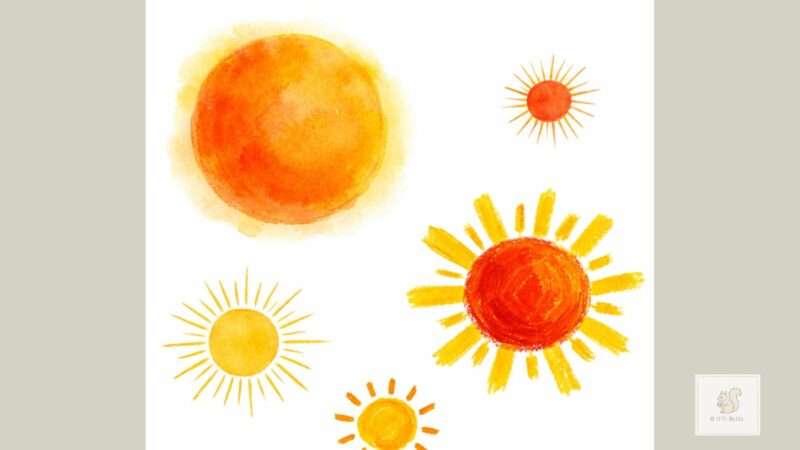 子どもの描く太陽の大きさ