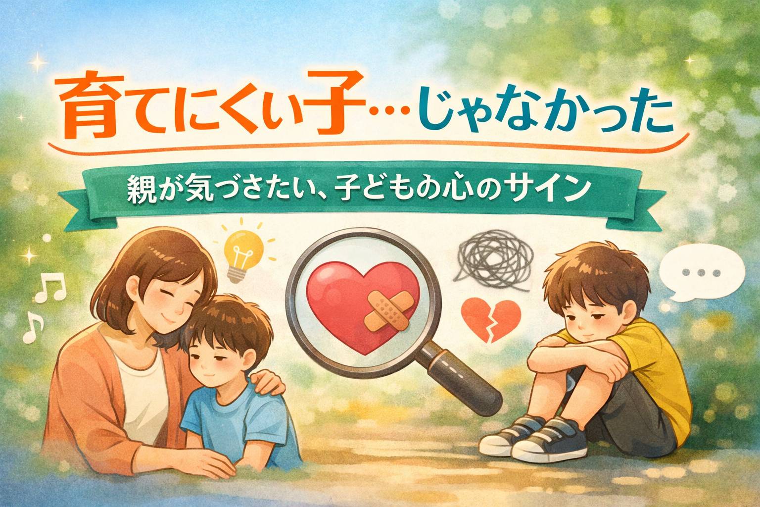 育てにくい子…じゃなかった｜親が気づきたい、子どもの心のサイン