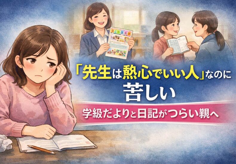 熱心でいい先生なのにモヤモヤする