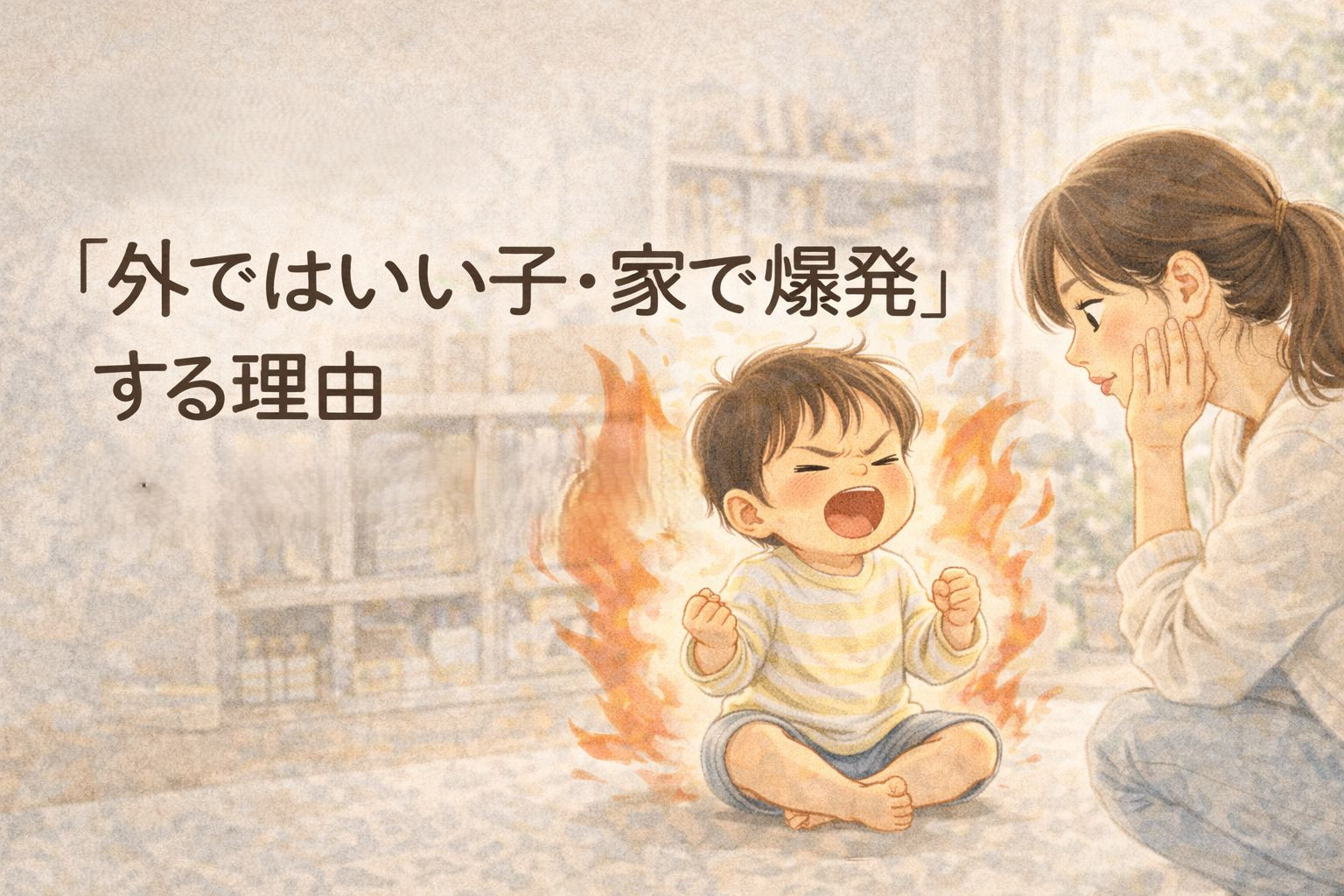 【保存版】3歳が「外ではいい子・家で爆発」する理由｜実は心が育っているサインでした