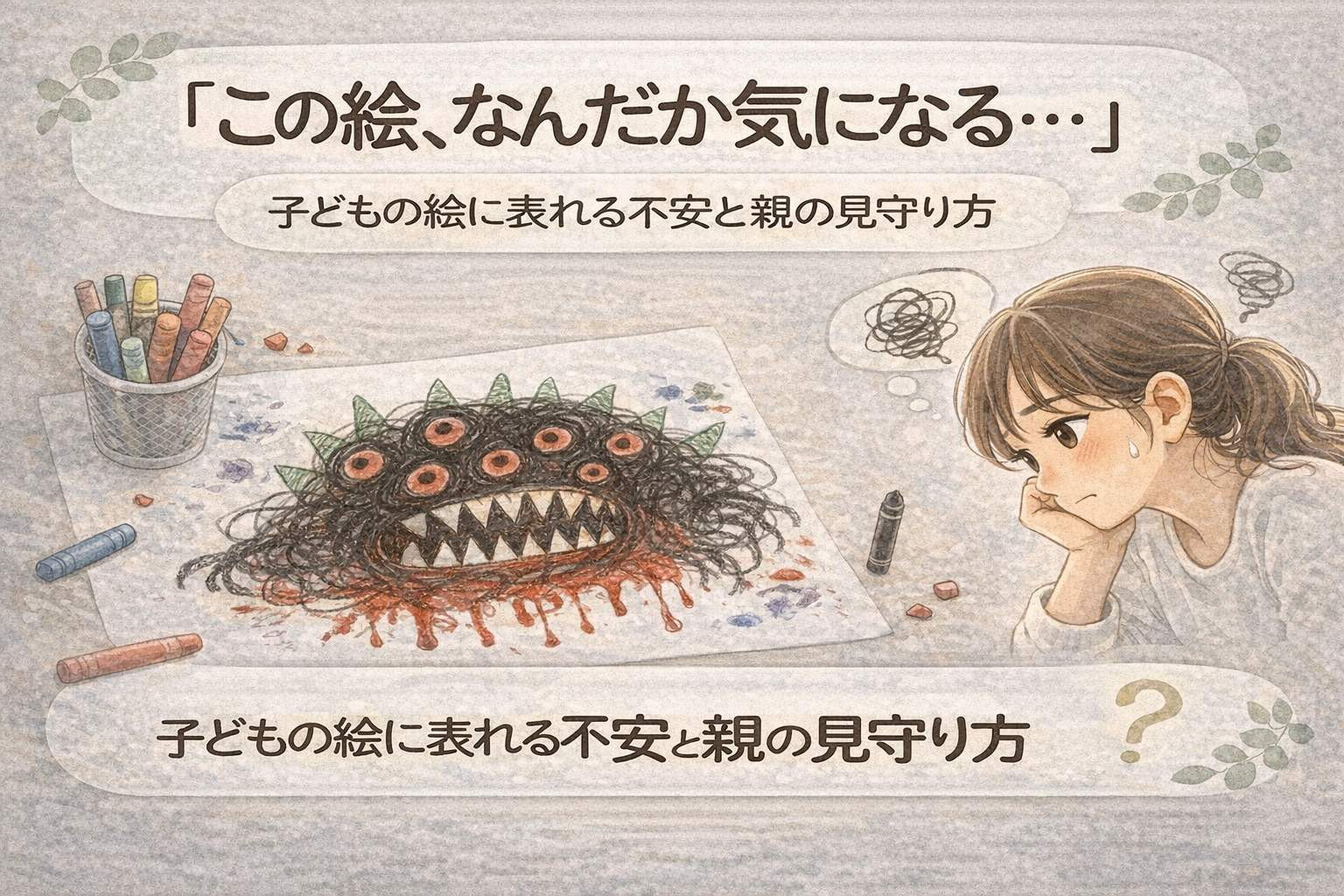 子どもの絵が不安