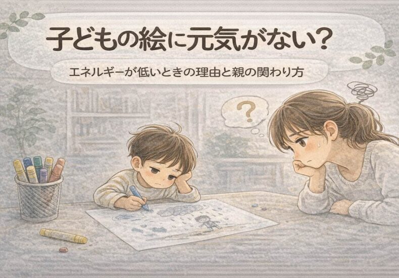 子どもの絵に元気がない