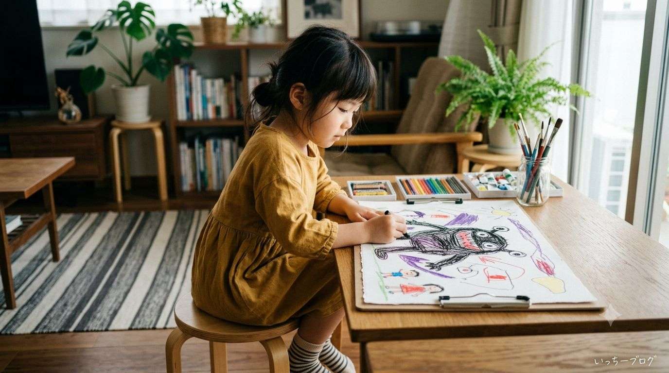 子どもが「こわい絵」を描くのは大丈夫?元教諭が教える見極め方と関わり方