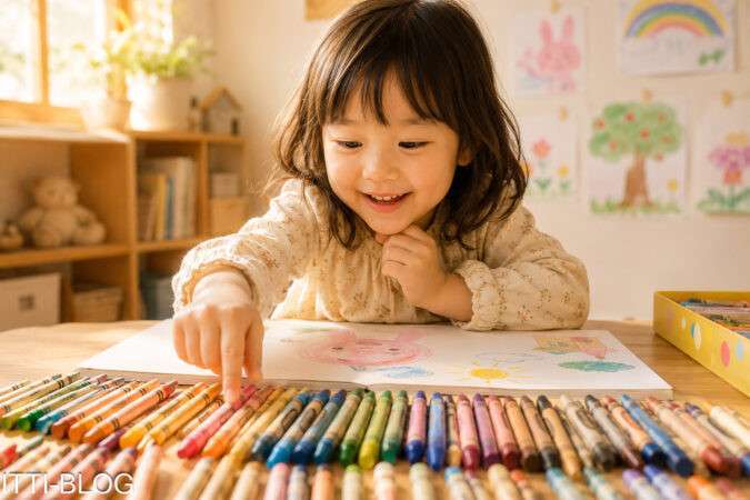 絵を描くのが好きな子