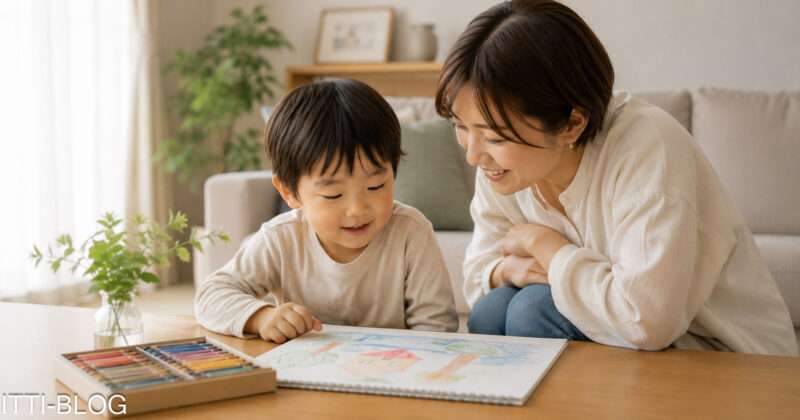 絵が好きな子への声かけ